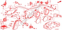 ANTENNE DE RADIO/HAUT PARLEUR(LH) pour Honda ACCORD TOURER 2.4 EXECUTIVE 5 Portes 5 vitesses automatique 2010