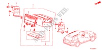 APPAREIL AUDIO(NAVIGATION) pour Honda ACCORD TOURER 2.2 EXECUTIVE-H 5 Portes 6 vitesses manuelles 2011