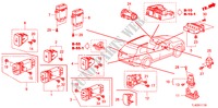 COMMUTATEUR(RH) pour Honda ACCORD TOURER 2.4 EX 5 Portes 5 vitesses automatique 2010