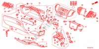 GARNITURE D'INSTRUMENT(COTE DE PASSAGER)(RH) pour Honda ACCORD TOURER 2.0 S 5 Portes 5 vitesses automatique 2010