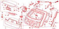 HAYON ARRIERE(PUISSANCE) pour Honda ACCORD TOURER 2.4 EXECUTIVE 5 Portes 5 vitesses automatique 2010
