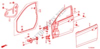 PANNEAUX DE PORTE AVANT pour Honda ACCORD TOURER 2.4 EXECUTIVE 5 Portes 6 vitesses manuelles 2010