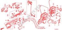 SERRURES DE PORTE AVANT/POIGNEE EXTERNE pour Honda ACCORD TOURER 2.4 EXECUTIVE 5 Portes 6 vitesses manuelles 2010