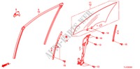 VITRE PORTE AVANT/REGULATEUR pour Honda ACCORD TOURER 2.2 TYPE S-H 5 Portes 6 vitesses manuelles 2011