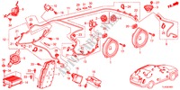 ANTENNE DE RADIO/HAUT PARLEUR(RH) pour Honda ACCORD TOURER 2.4 EXECUTIVE 5 Portes 6 vitesses manuelles 2012