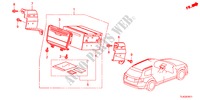 APPAREIL AUDIO(NAVIGATION) pour Honda ACCORD TOURER 2.2 EXECUTIVE-H 5 Portes 6 vitesses manuelles 2012