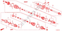 ARBRE PRIMAIRE AVANT/DEMI ARBRE(DIESEL) pour Honda ACCORD TOURER 2.2 EXECUTIVE-H 5 Portes 6 vitesses manuelles 2012