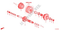 ARBRE PRINCIPAL(DIESEL) pour Honda ACCORD TOURER 2.2 ELEGANCE 5 Portes 5 vitesses automatique 2012