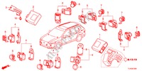 CAPTEUR DE STATIONNEMENT pour Honda ACCORD TOURER 2.4 EXECUTIVE 5 Portes 5 vitesses automatique 2012