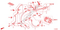 CLIMATISEUR(FLEXIBLES/TUYAUX)(2.4L)(LH) pour Honda ACCORD TOURER 2.4 EXECUTIVE 5 Portes 6 vitesses manuelles 2012