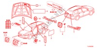 EMBLEMES/ETIQUETTES DE PRECAUTIONS pour Honda ACCORD TOURER 2.4 S 5 Portes 5 vitesses automatique 2012