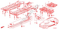 GARNITURE DE LONGRINE LATERALE/COUVERCLE INFERIEUR pour Honda ACCORD TOURER 2.4 EXECUTIVE 5 Portes 6 vitesses manuelles 2012