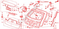 HAYON ARRIERE(PUISSANCE) pour Honda ACCORD TOURER 2.4 TYPE S 5 Portes 6 vitesses manuelles 2012