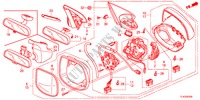 MIROIR pour Honda ACCORD TOURER 2.4 TYPE S 5 Portes 6 vitesses manuelles 2012