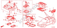 PLAFONNIER(1) pour Honda ACCORD TOURER 2.4 EXECUTIVE 5 Portes 5 vitesses automatique 2012