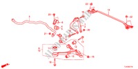 STABILISATEUR AVANT/BRAS INFERIEUR AVANT pour Honda ACCORD TOURER 2.4 TYPE S 5 Portes 6 vitesses manuelles 2012