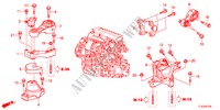 SUPPORTS DE MOTEUR(DIESEL)(MT) pour Honda ACCORD TOURER 2.2 TYPE S-H 5 Portes 6 vitesses manuelles 2012