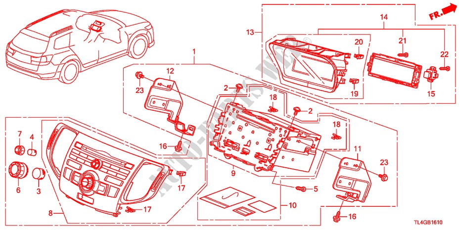 APPAREIL AUDIO pour Honda ACCORD TOURER 2.0 S 5 Portes 5 vitesses automatique 2012