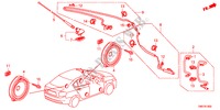 ANTENNE/HAUT PARLEUR(RH)(1) pour Honda BALLADE VTI 4 Portes 5 vitesses manuelles 2011
