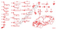 ATTACHE DE FAISCEAU/SUPPORT(RH) pour Honda BALLADE VTI 4 Portes 5 vitesses automatique 2011