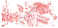 BLOC CYLINDRES/CARTER D'HUILE(1.5L) pour Honda CITY LX-A 4 Portes 5 vitesses automatique 2011