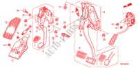 PEDALE(LH) pour Honda CITY LX-A 4 Portes 5 vitesses manuelles 2011