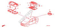 PLAFONNIER pour Honda CITY LX-A 4 Portes 5 vitesses automatique 2011