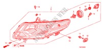 PROJECTEUR pour Honda CITY LX 4 Portes 5 vitesses automatique 2011