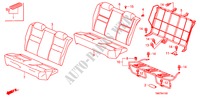 SIEGE ARRIERE(FIXE) pour Honda CITY LX 4 Portes 5 vitesses automatique 2011