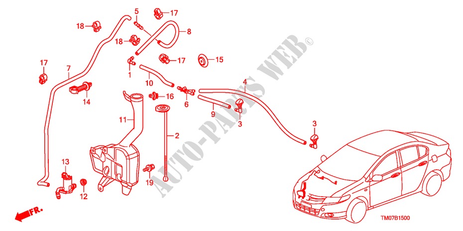 LAVE GLACE DE PARE BRISE pour Honda BALLADE VTI-L 4 Portes 5 vitesses automatique 2011