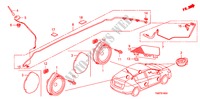 ANTENNE DE RADIO/HAUT PARLEUR(LH) pour Honda INSIGHT COMFORT 5 Portes full automatique 2011