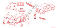 EMBLEME/ETIQUETTE DE PRECAUTIONS pour Honda INSIGHT COMFORT 5 Portes full automatique 2011