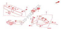 FEU ARRIERE/FEU D'IMMATRICULATION pour Honda INSIGHT COMFORT 5 Portes full automatique 2011