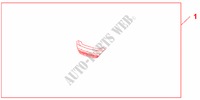 FR GRILLE LWR pour Honda INSIGHT ELEGANCE 5 Portes full automatique 2011
