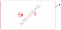 JEU DE BAVETTES pour Honda INSIGHT COMFORT 5 Portes full automatique 2011