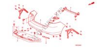 PARE CHOC ARRIERE pour Honda INSIGHT S 5 Portes full automatique 2011