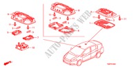 PLAFONNIER pour Honda INSIGHT SE 5 Portes full automatique 2011