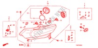 PROJECTEUR(HALOGENE) pour Honda INSIGHT COMFORT 5 Portes full automatique 2011