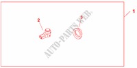 REAR PARKING SENSORS (4) pour Honda INSIGHT ELEGANCE 5 Portes full automatique 2010