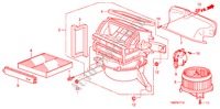 SOUFFLERIE DE CHAUFFAGE(LH) pour Honda INSIGHT ELEGANCE 5 Portes full automatique 2011