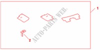 STANDARD FLOOR CARPETS   RHD pour Honda INSIGHT ES 5 Portes full automatique 2011