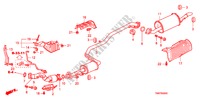 TUYAU D'ECHAPPEMENT/SILENCIEUX pour Honda INSIGHT COMFORT 5 Portes full automatique 2011