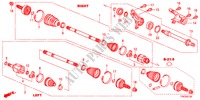 ARBRE PRIMAIRE AVANT/DEMI ARBRE pour Honda CROSSTOUR EX 5 Portes 5 vitesses automatique 2011