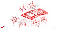 GARNITURE DE PLAFOND pour Honda CROSSTOUR EX 5 Portes 5 vitesses automatique 2011
