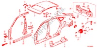 PANNEAUX EXTERIEURS/PANNEAU ARRIERE pour Honda CROSSTOUR EX 5 Portes 5 vitesses automatique 2010