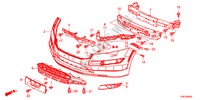 PARE CHOCS AVANT pour Honda CROSSTOUR EX 5 Portes 5 vitesses automatique 2011