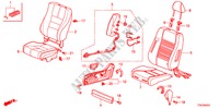 SIEGE AVANT(D.) pour Honda CROSSTOUR EX 5 Portes 5 vitesses automatique 2011