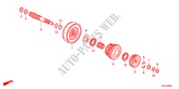 TROISIEME ARBRE/EMBRAYAGE(3RD) pour Honda CROSSTOUR EX 5 Portes 5 vitesses automatique 2011
