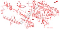 COLLECTEUR D'ADMISSION (1.5L SOHC) pour Honda CIVIC LXI 3 Portes 5 vitesses manuelles 2000