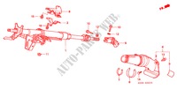 COLONNE DE DIRECTION pour Honda CIVIC LXI 3 Portes 4 vitesses automatique 2000